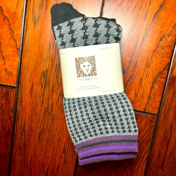 NWT Anne Klein 5 Pack Dress Socks - Picture 1 of 3